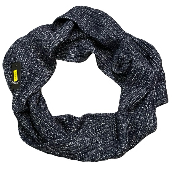 ❄️ Dillard's Infiniti Neck Scarf | Women's | Navy Blue | Wool Blend | New! - Picture 1 of 6